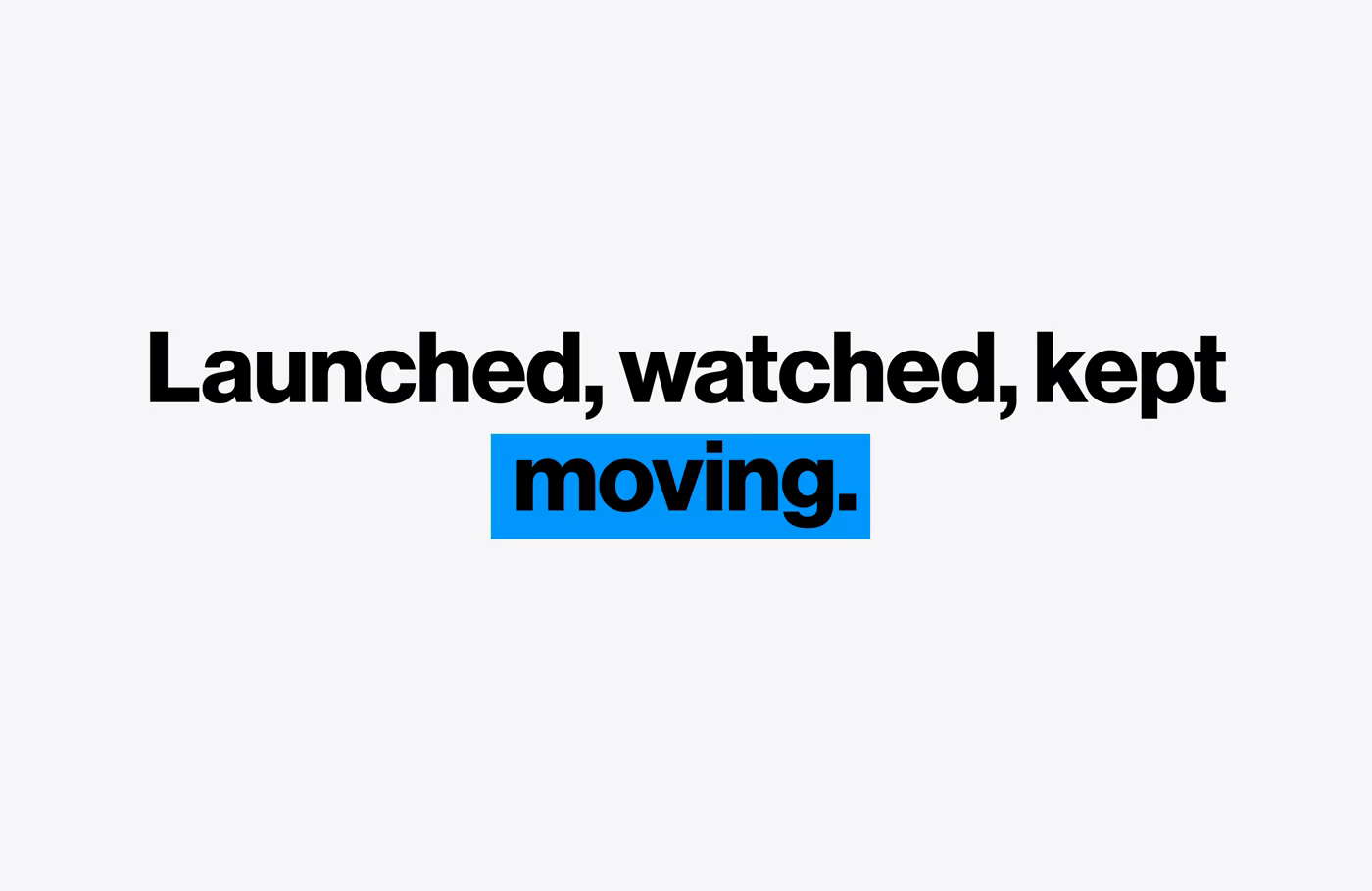 Launch management visual